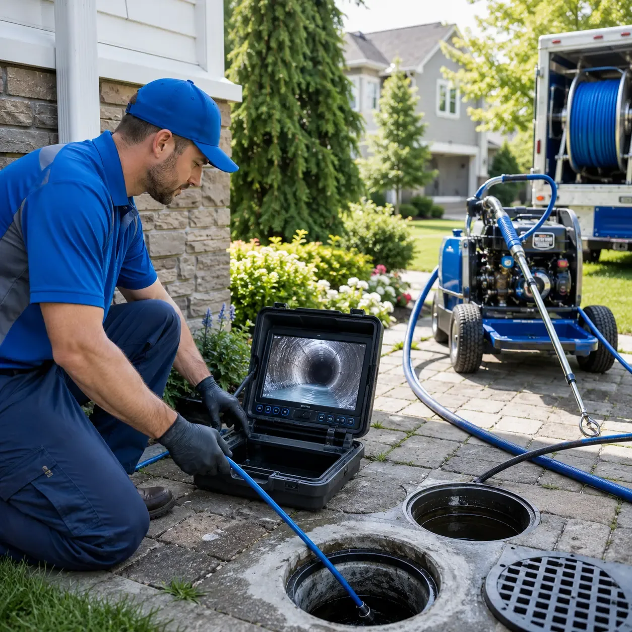 Outdoor drain cleaning professionals serving Highland, MD